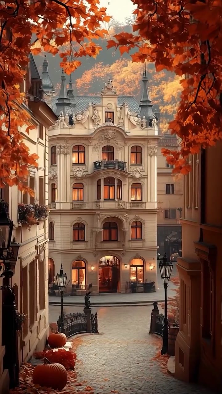European Autumn Charm: Historic Sites and Cozy Vibes