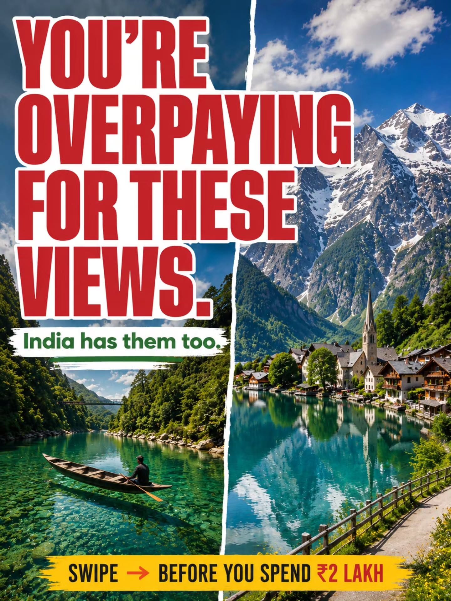 Compare Indian Travel Destinations to International Hotspots