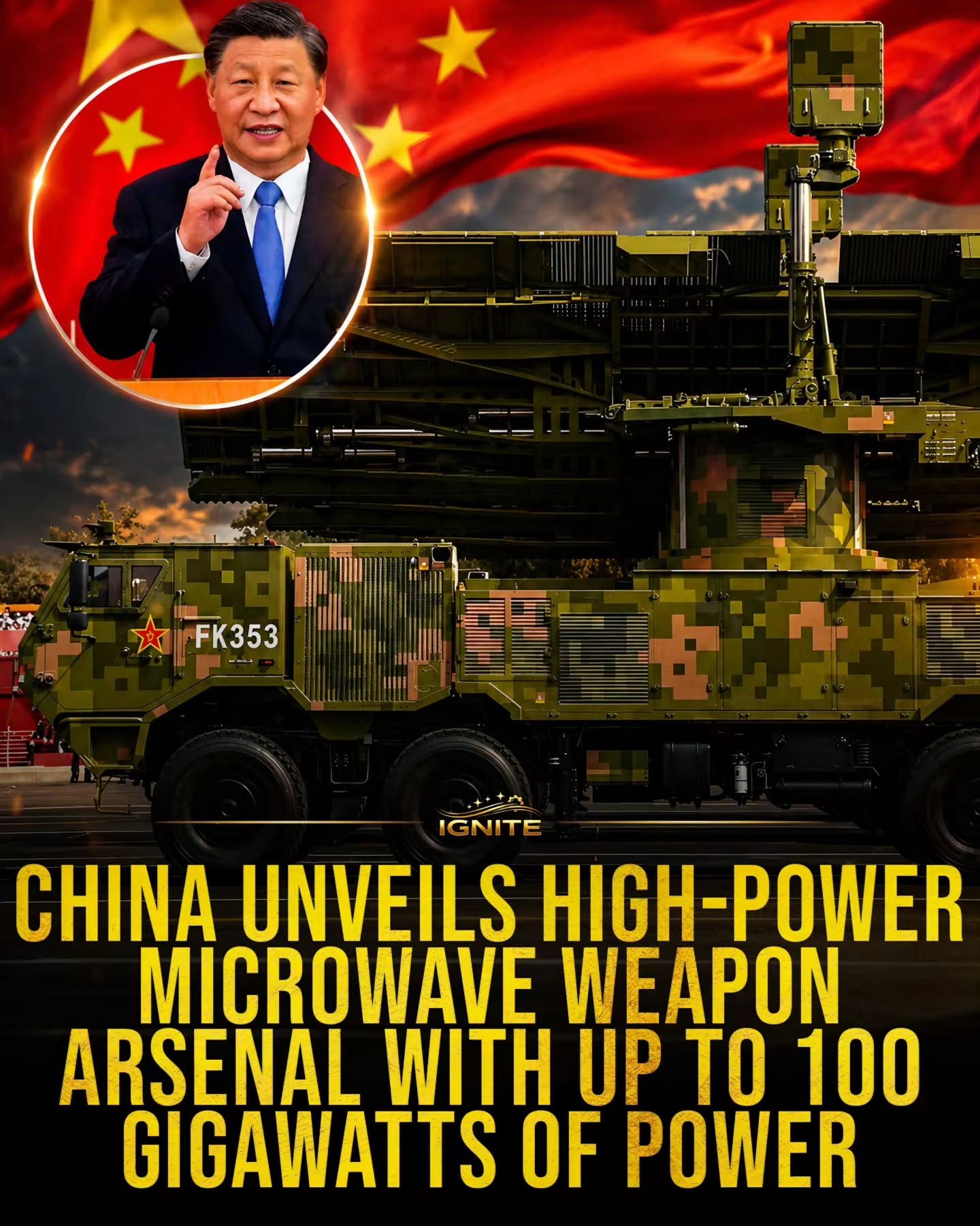 China Unveils 100 Gigawatt High-Power Microwave Weapon