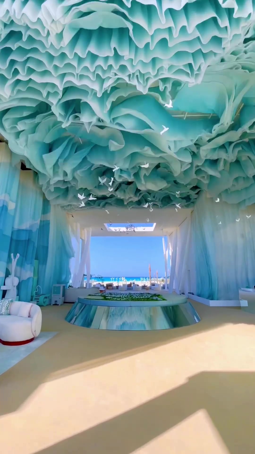 Sol Beach Bar Interior Design in Marassi, Egypt