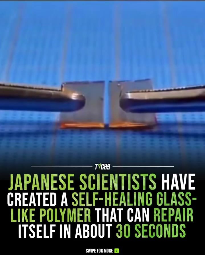 Japanese Scientists Create Self-Healing Glass Polymer