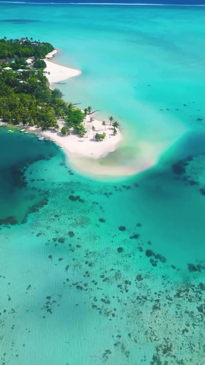 Maupiti French Polynesia Aerial Paradise View