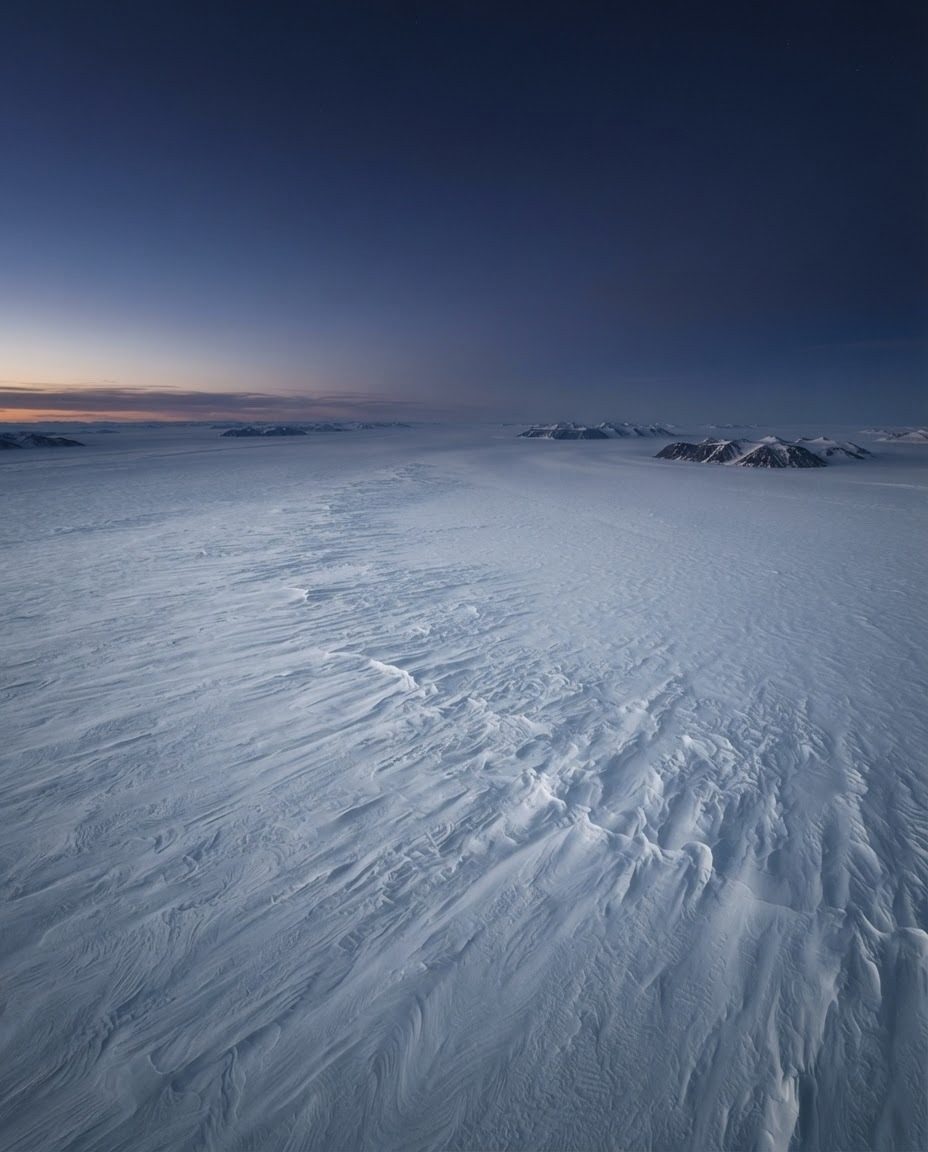 Antarctica's Serene Snowscapes: Dawn and Dusk