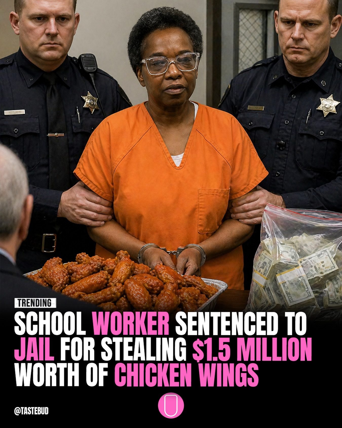School Worker Sentenced for Stealing $1.5M in Chicken Wings