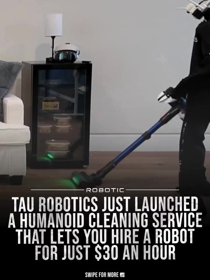 ```TAU Robotics' $30/Hr Humanoid Cleaning Service for Businesses```