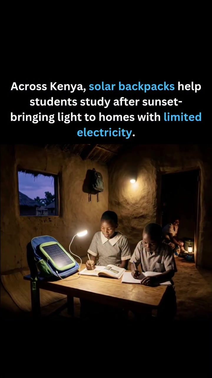 Solar Backpacks Illuminate Learning in Kenya