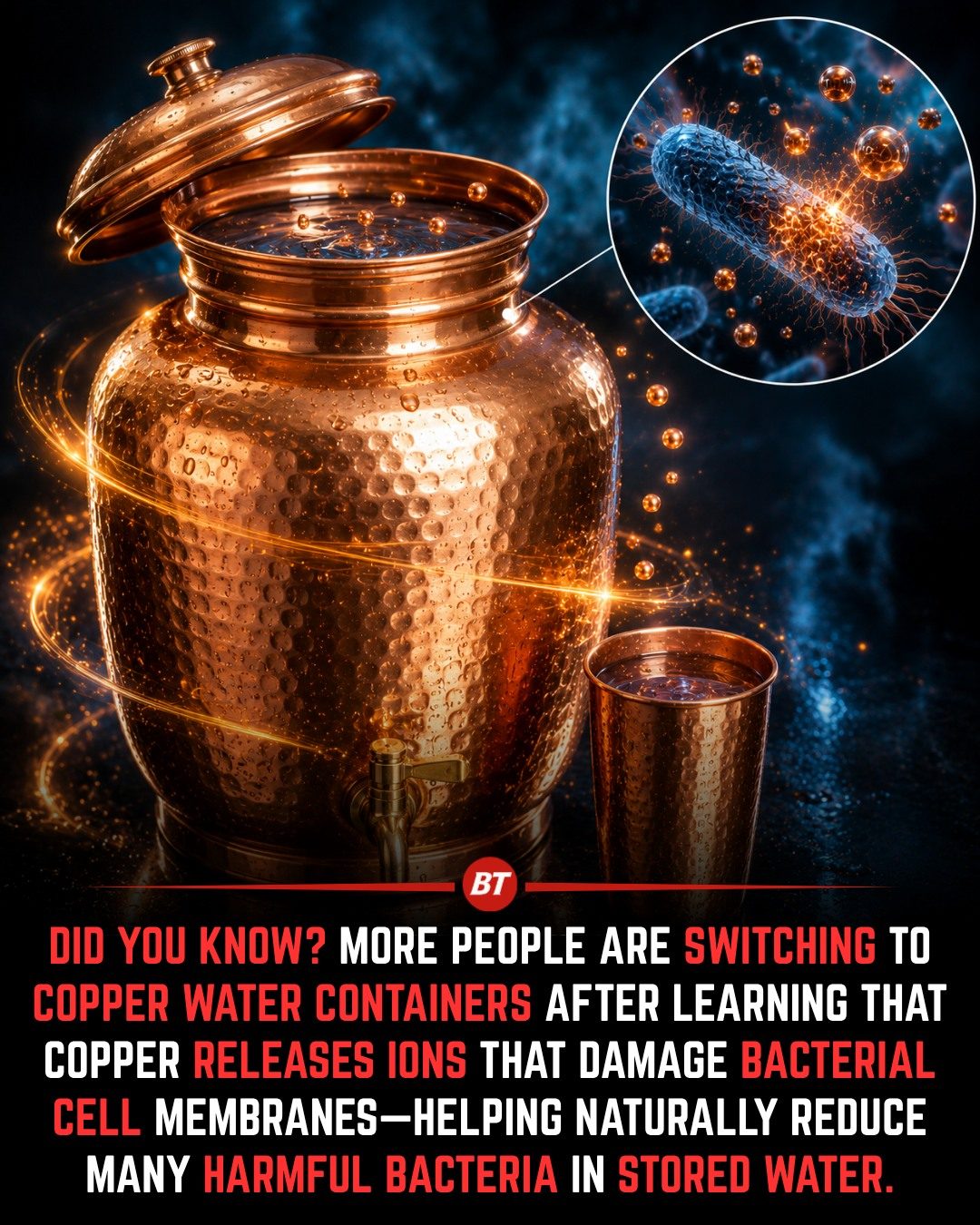 Copper Water Containers: Natural Antimicrobial Benefits
