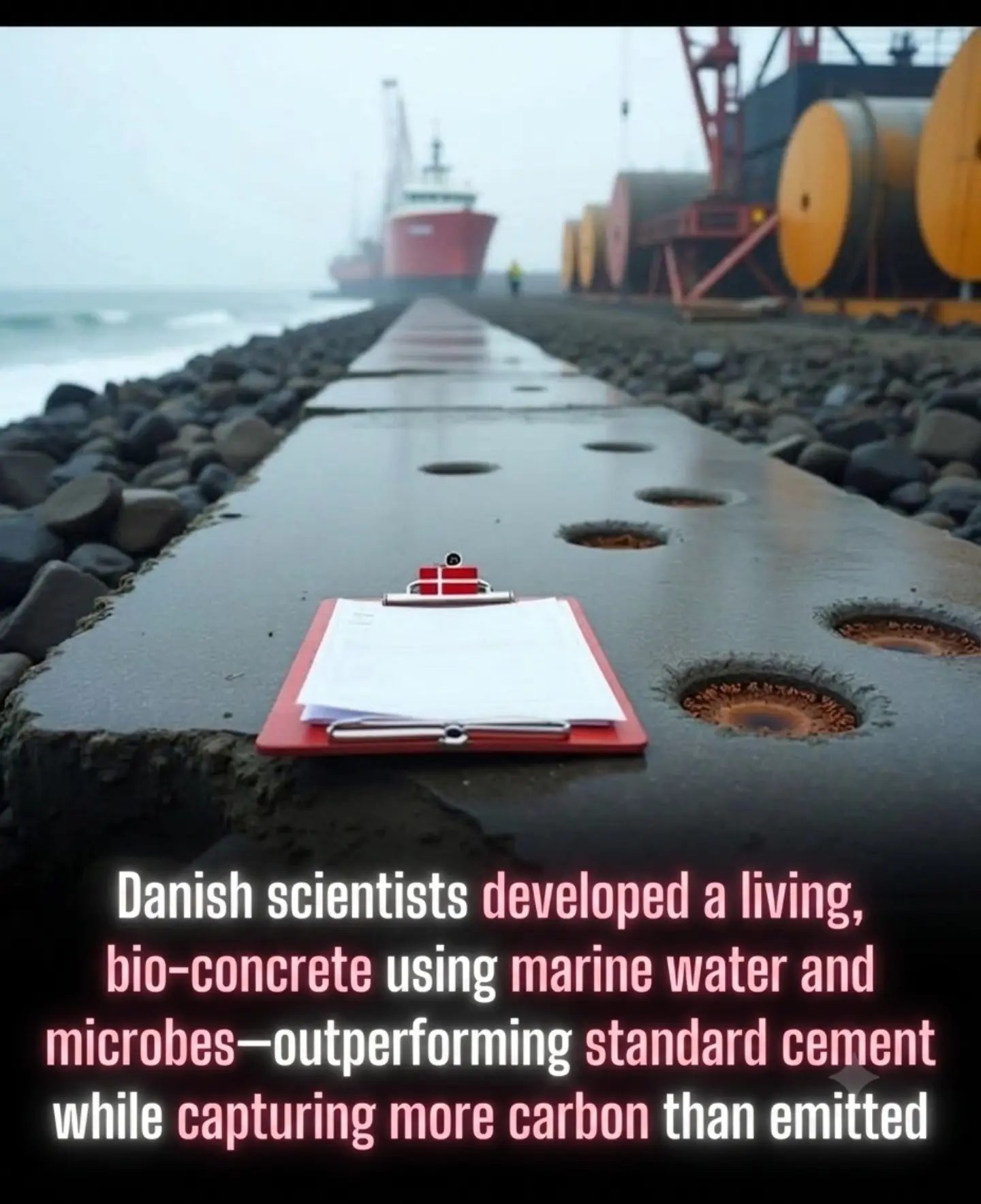 Danish Innovate: Bio-Concrete Captures Carbon, Outperforms Cement