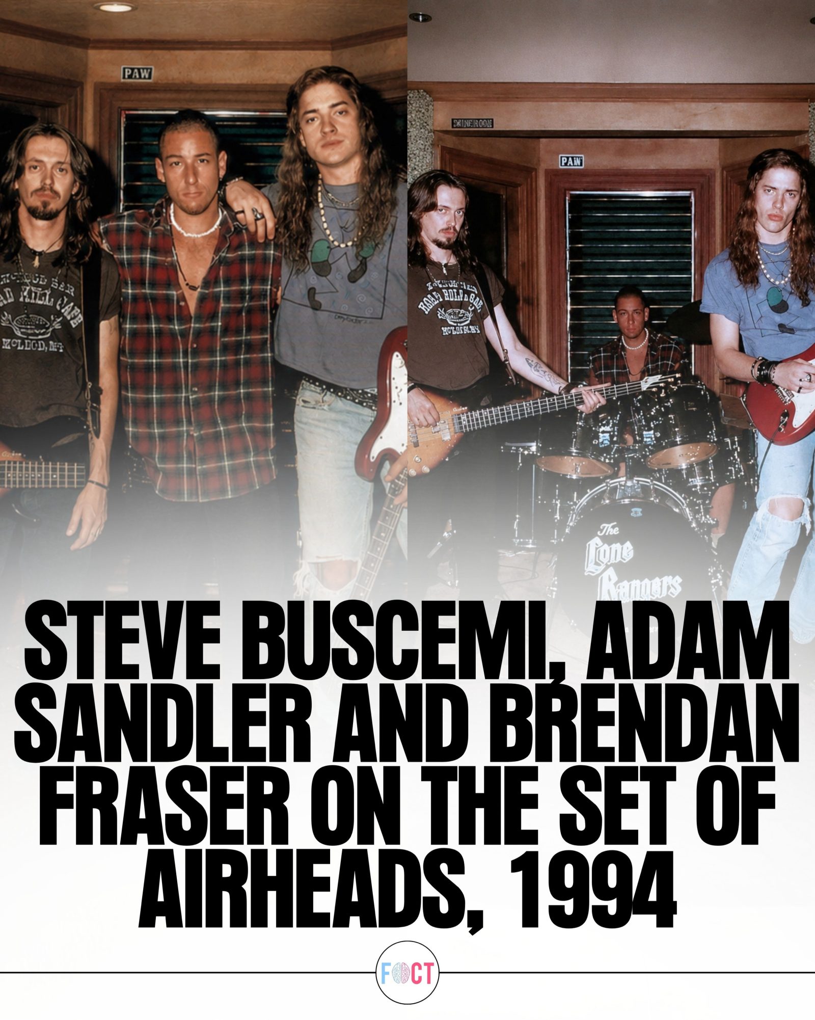 Airheads 1994 Set Photo: Buscemi, Sandler, Fraser Recreated