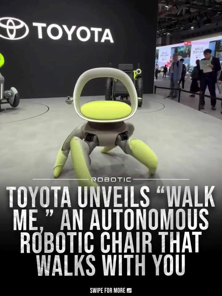 Toyota Unveils Walk Me: Autonomous Robotic Chair for Challenging Terrains