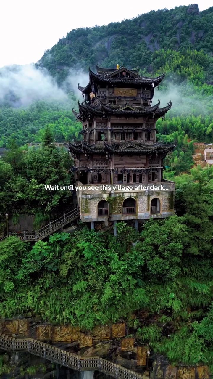 Nighttime Magic: Wangxian Valley's Glowing Lanterns