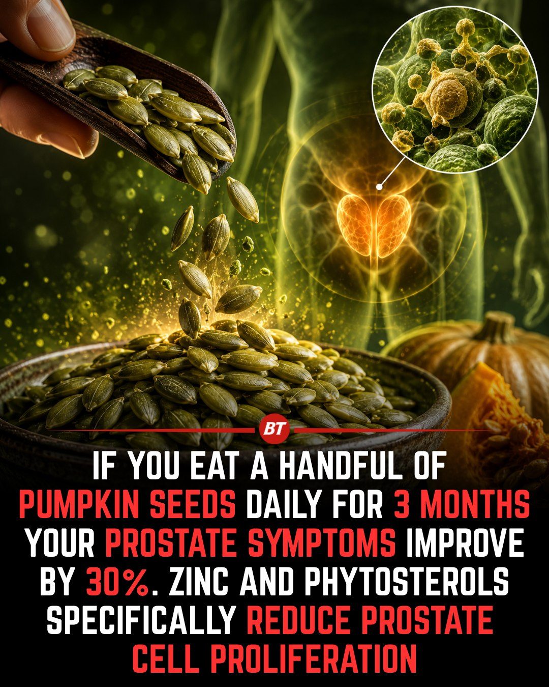 Pumpkin Seeds: Daily Benefits for Prostate Health