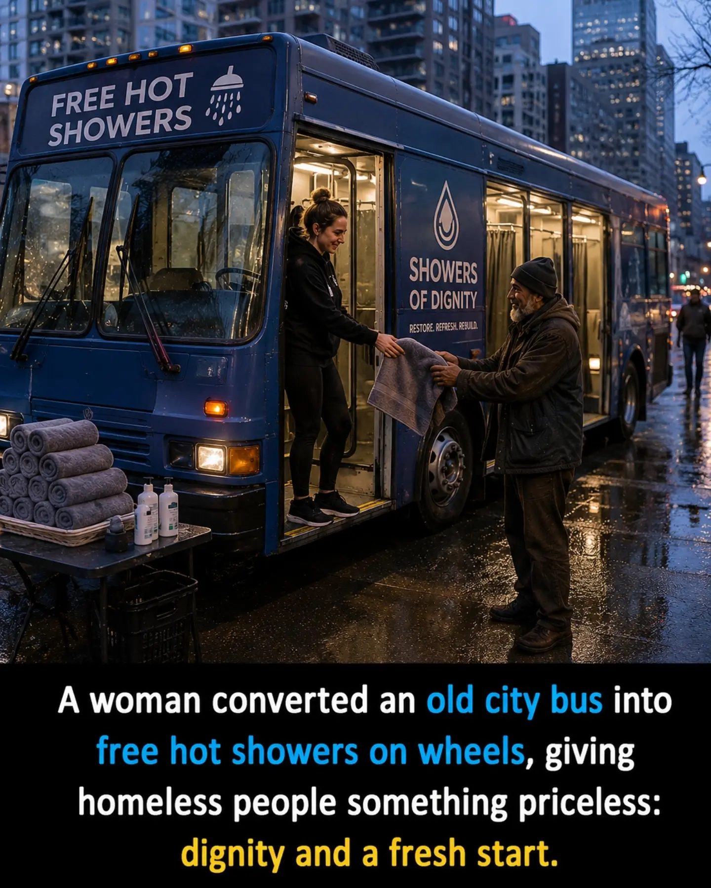 Mobile Shower Buses: Bringing Dignity to Homeless Communities