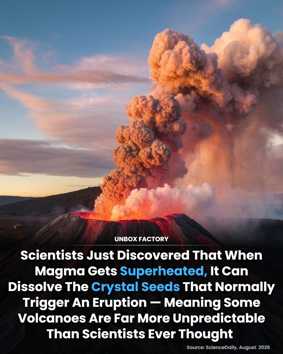 Superheated Magma's Role in Unpredictable Volcanic Eruptions