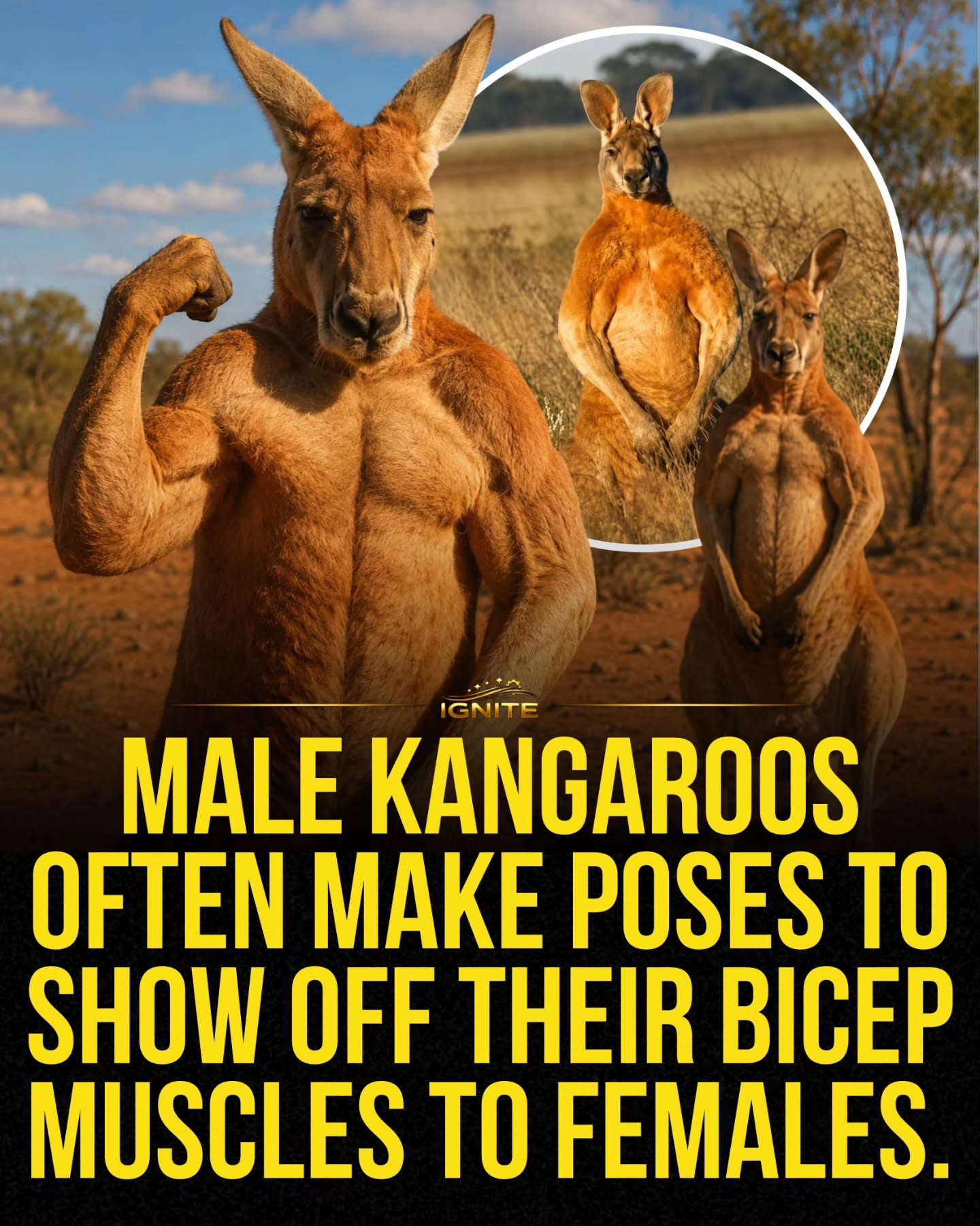 Kangaroo's Unique Bicep Flex: Attracting Mates