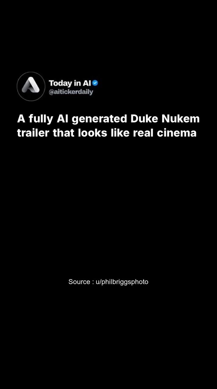 AI-Generated Duke Nukem Trailer Looks Just Like Real Cinema