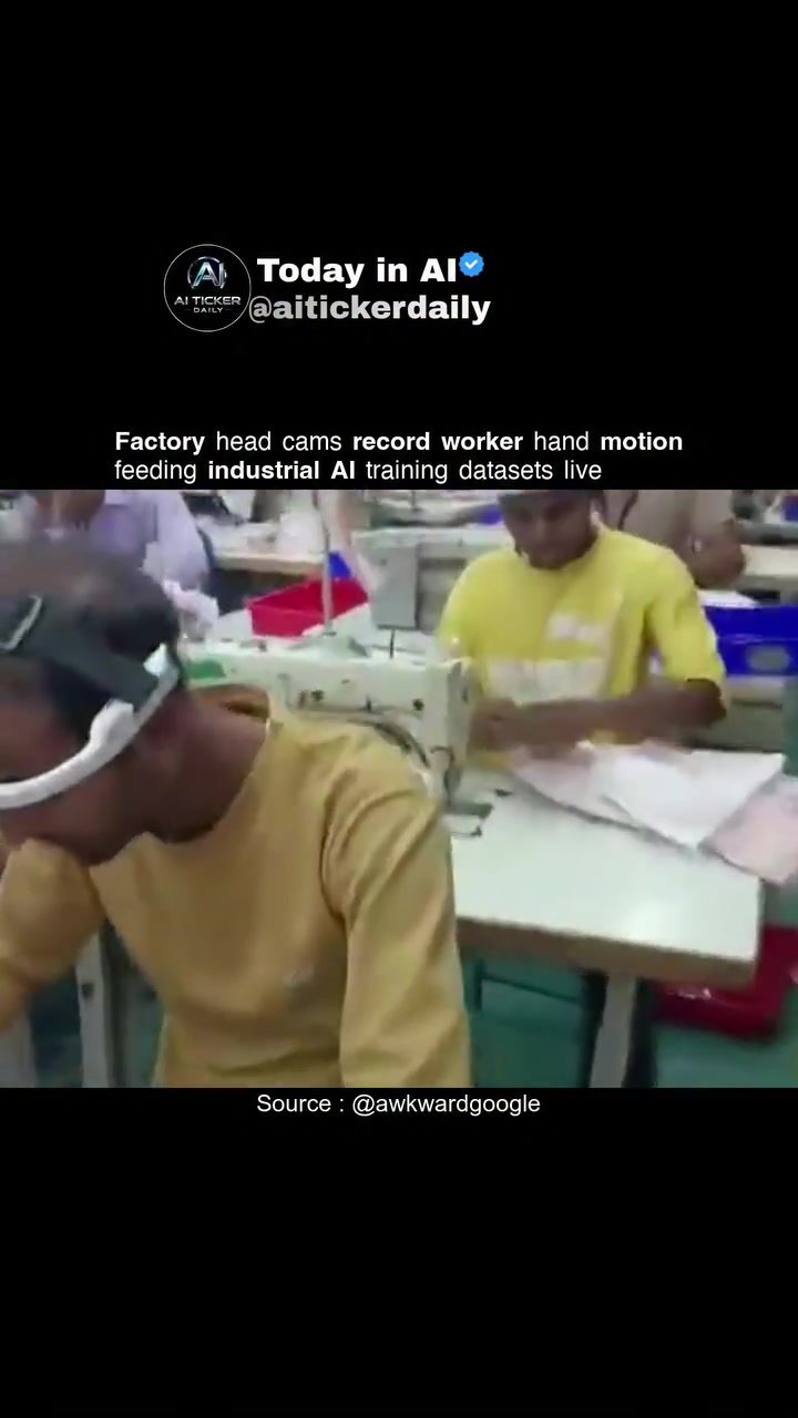 AI Training in India: Workers' Hand Movements Drive Industrial Automation