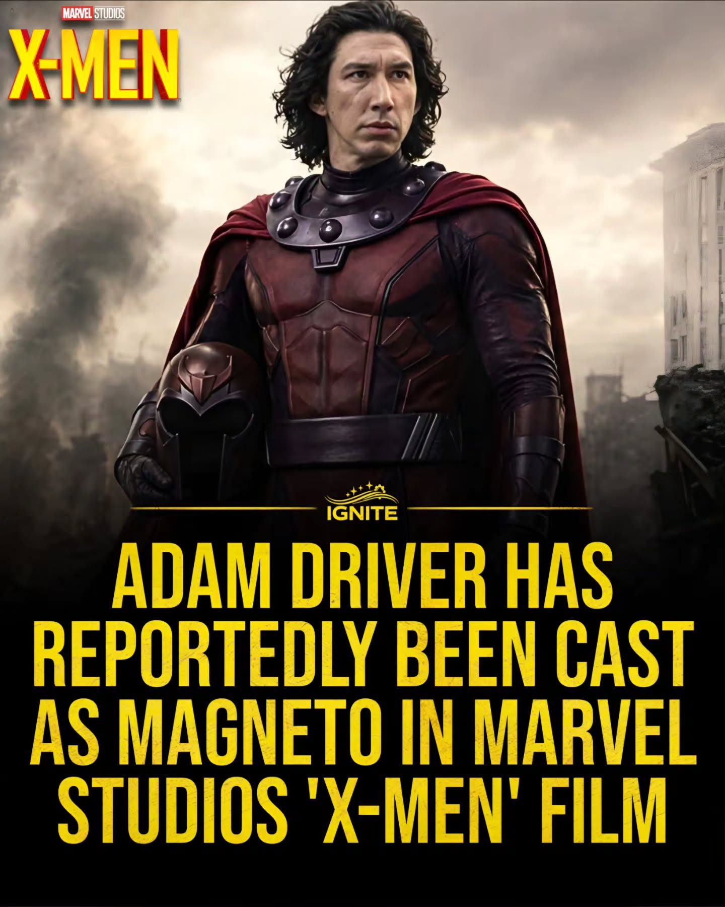 Adam Driver Set to Star as Magneto in New Marvel Studios 'X-Men' Film