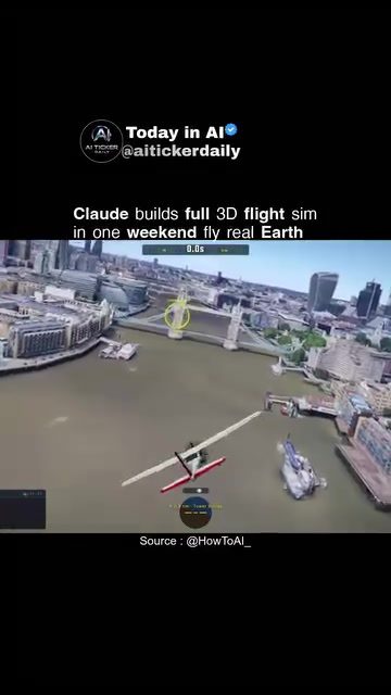 Full 3D Flight Simulator Built in One Weekend