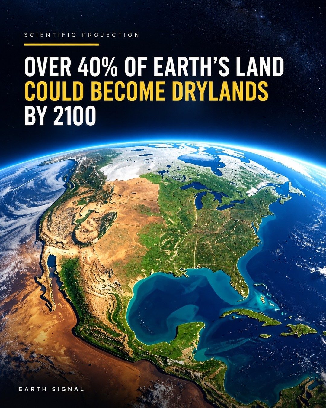 Climate Change Impact on Earth's Drylands by 2100