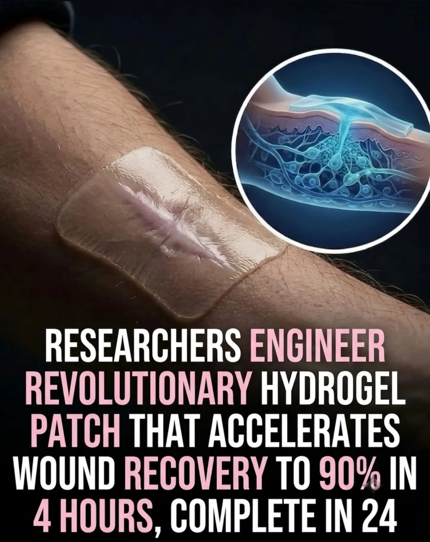 Innovative Hydrogel Patches Heal Wounds 90% Faster