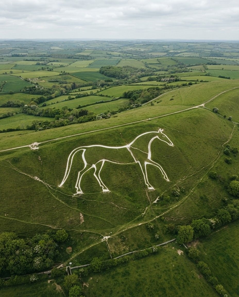 Uffington White Horse: Ancient Hillside Carving in Oxfordshire