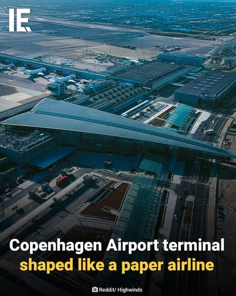 Copenhagen Airport's Innovative Paper Airplane Terminal.