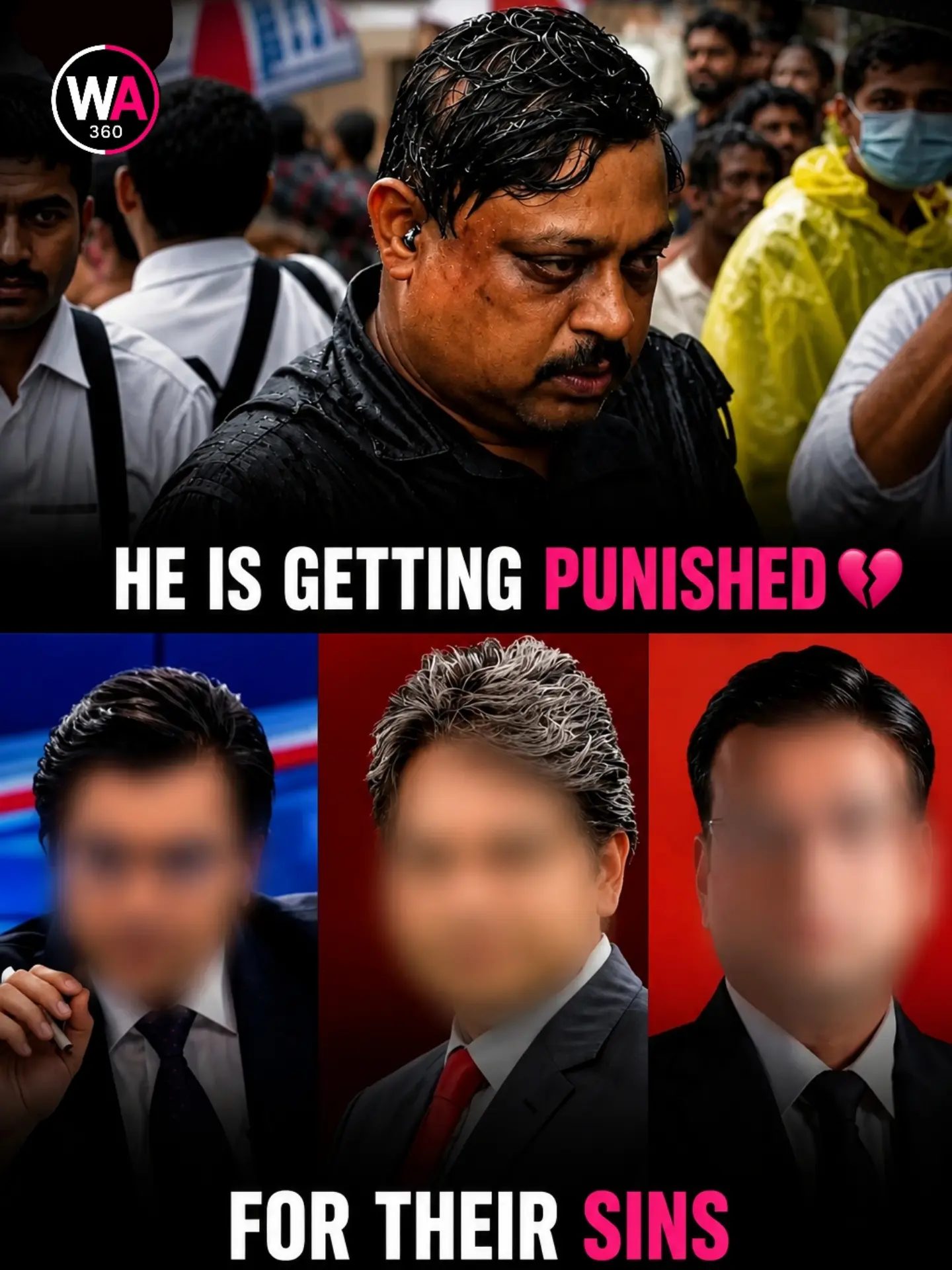 Political Figure's Silent Sacrifice in the Rain