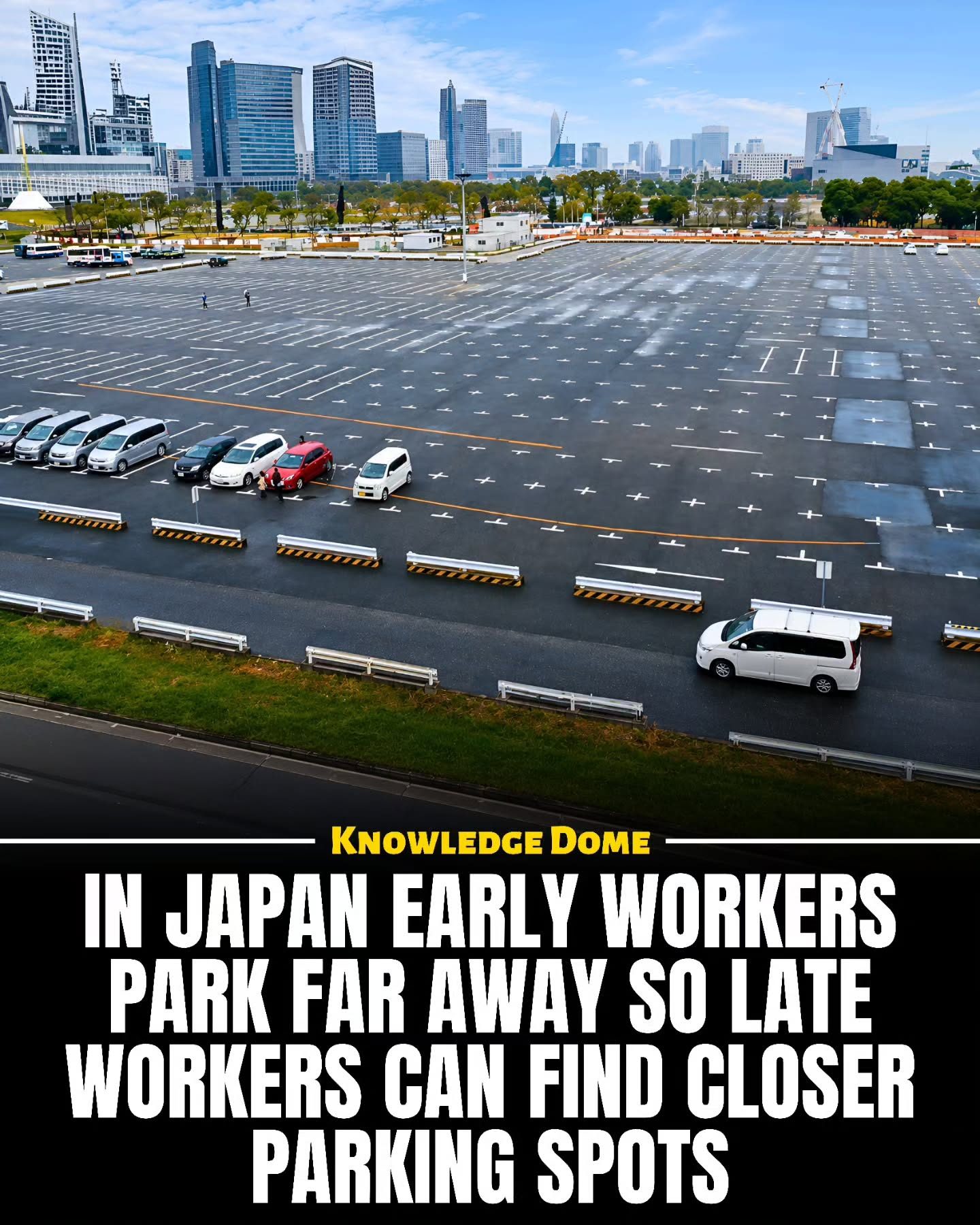 Japanese Workers Park Far for Coworker Convenience