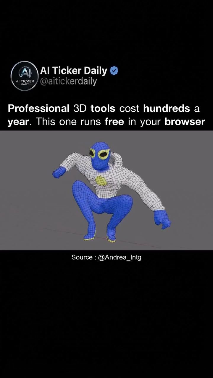 Explore the Free 3D Modeling Tool from AI Ticker Daily