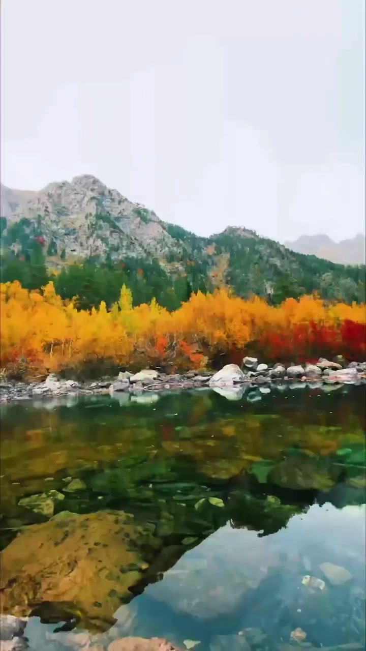 Autumn Scenic Drive and Mountain Lake Views