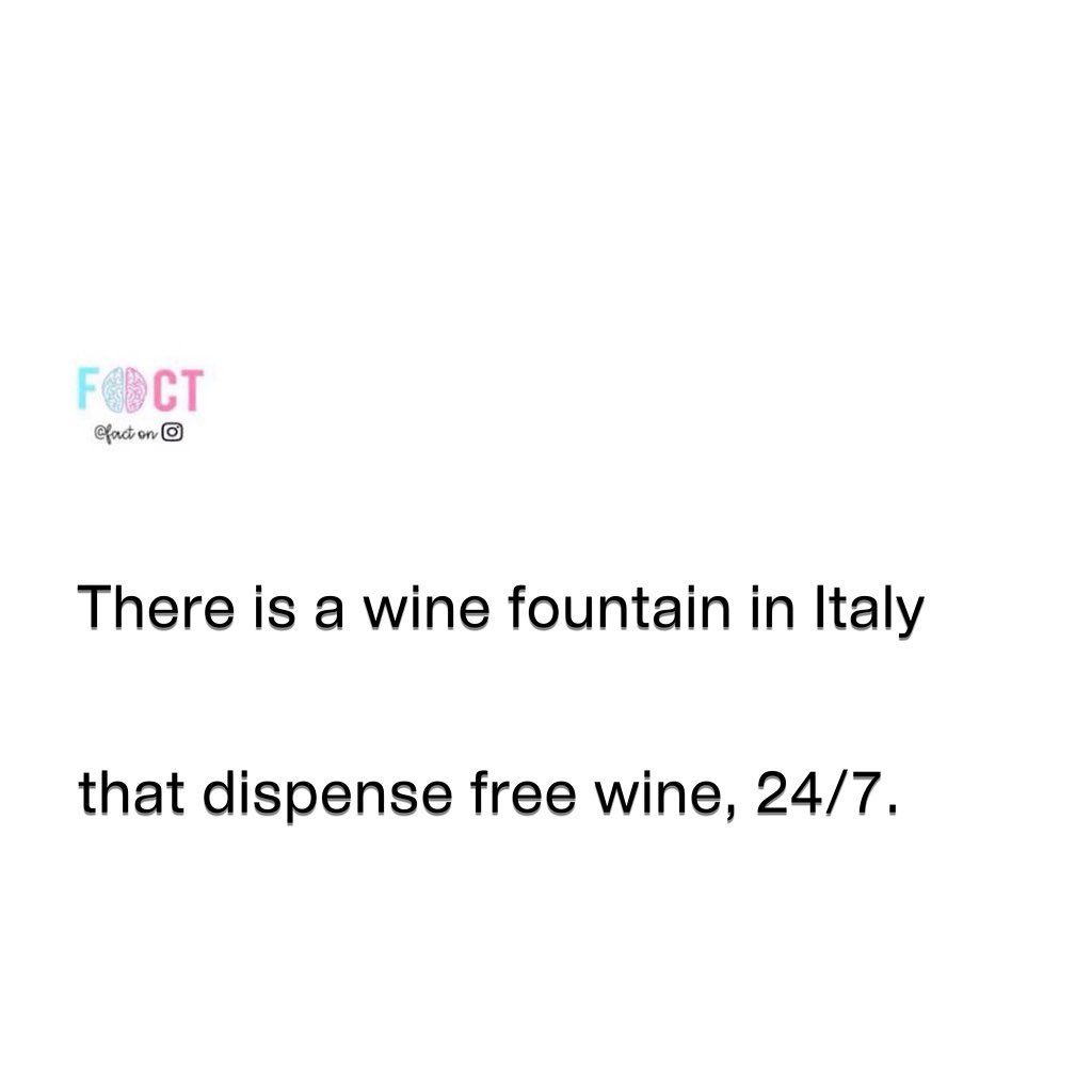 Discover Italy's Magical Wine Fountains for Free Sips 24/7