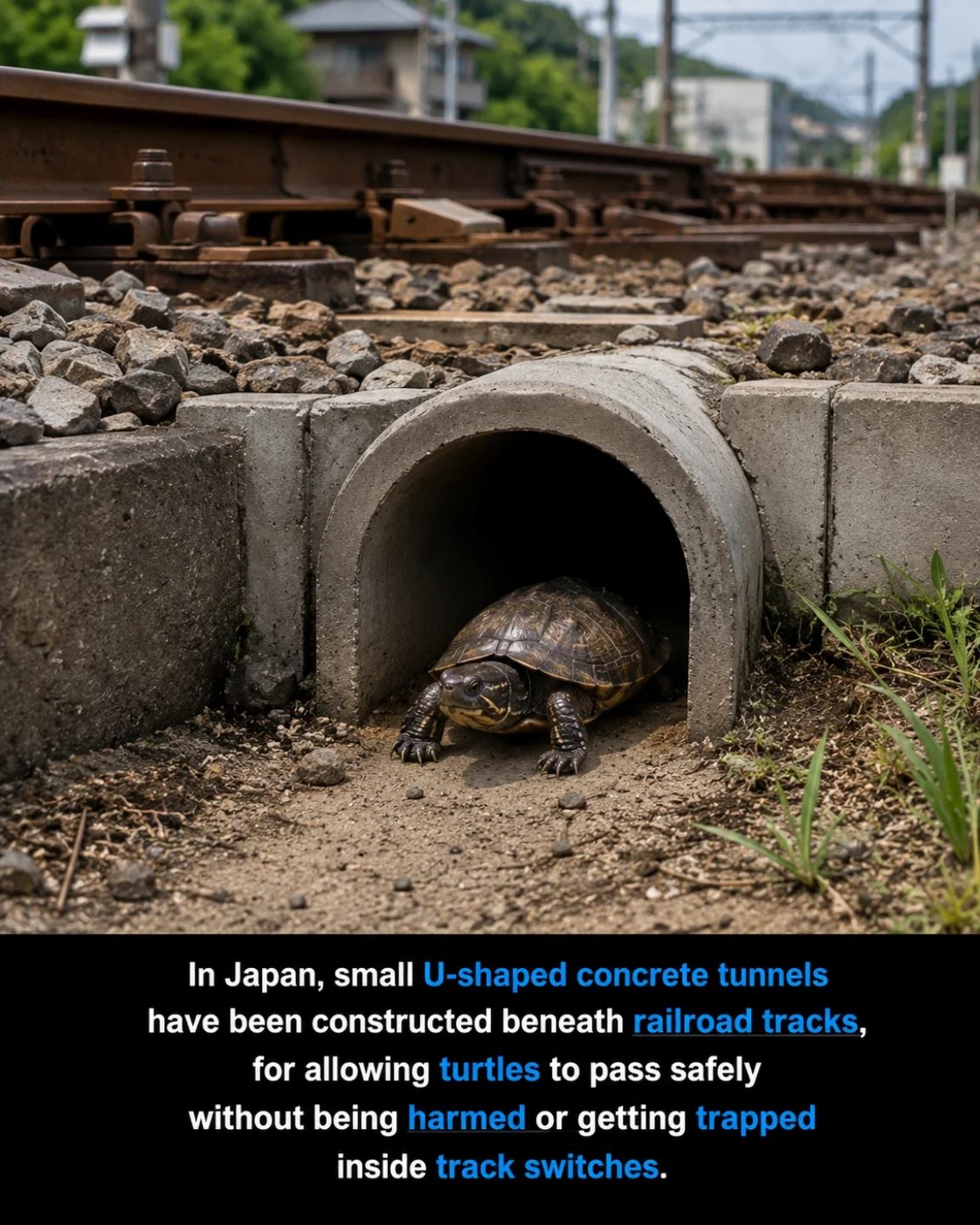 Japan's Turtle-Friendly Railway Tunnels: Wildlife Conservation in Action