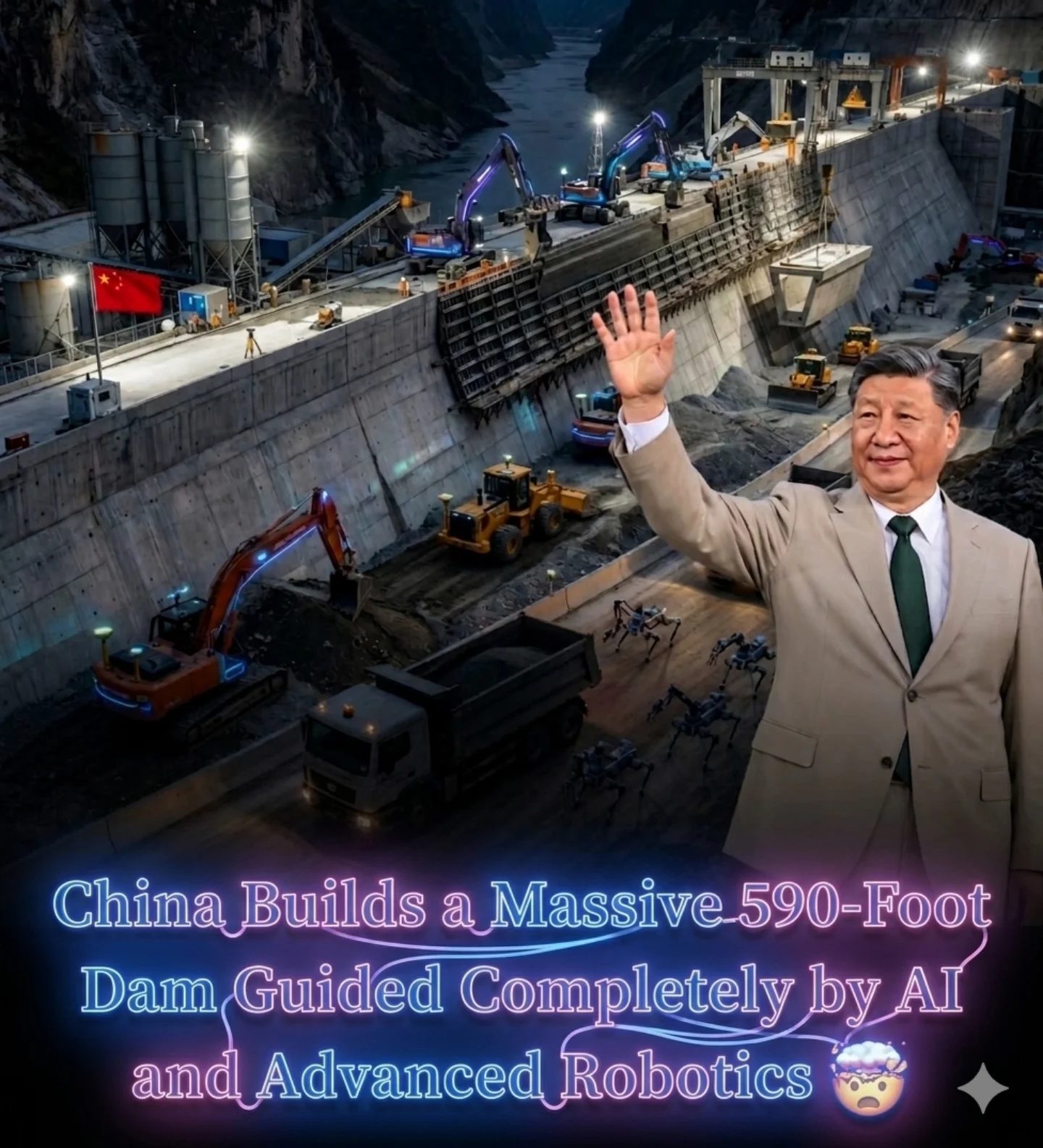 **AI and Robotics in Dam Construction: China's 590-Foot Marvel**