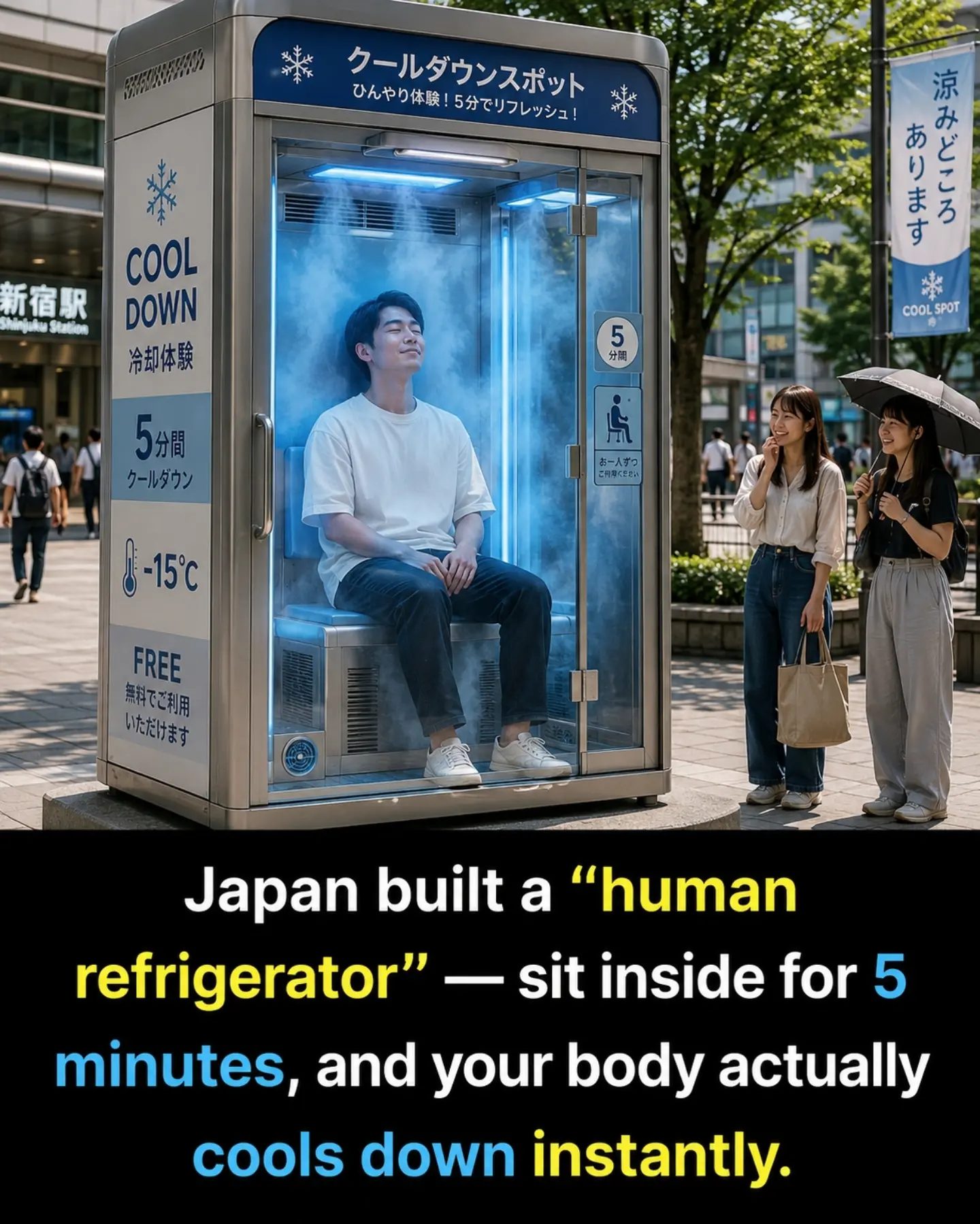 The Japanese "Human Refrigerator" That Cools You in 5 Minutes
