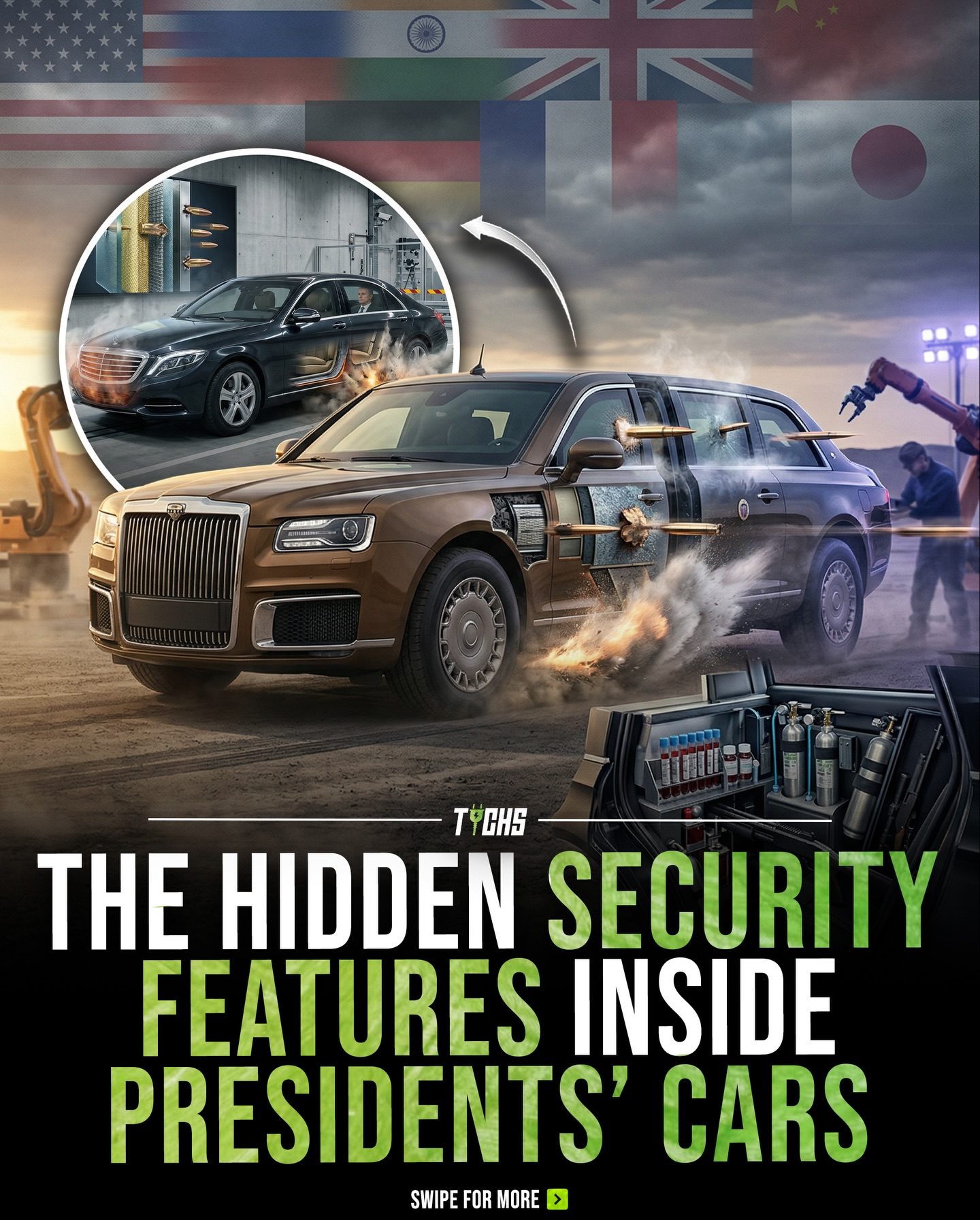 **The Secret Security Features of Presidential Armored Cars**