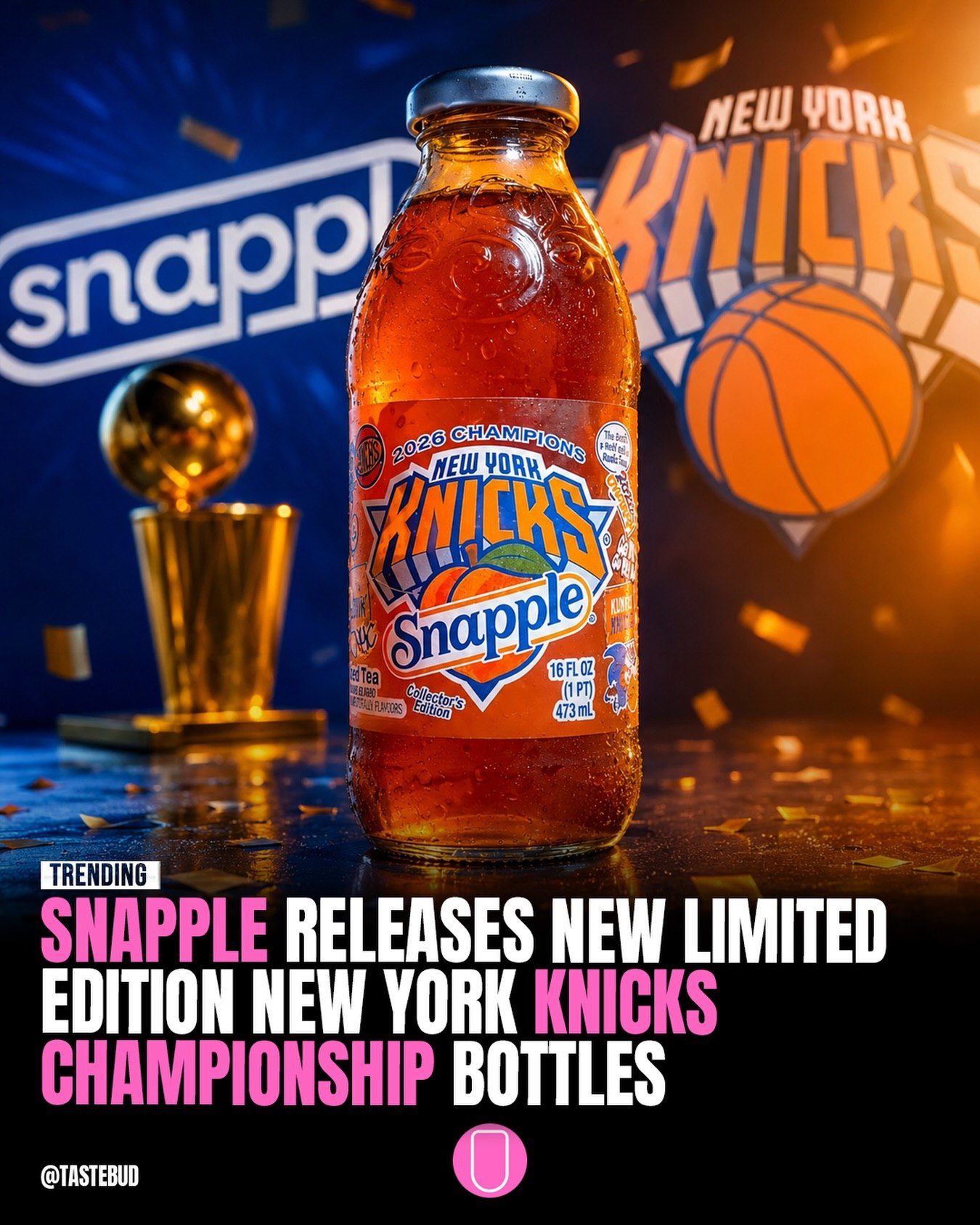 New York Knicks Snapple Bottles: 2026 Champions Edition