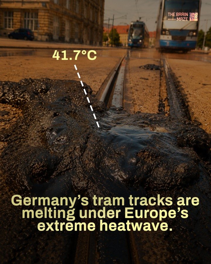 Extreme Heat in Germany: Tram Tracks Melt Under 41.7°C