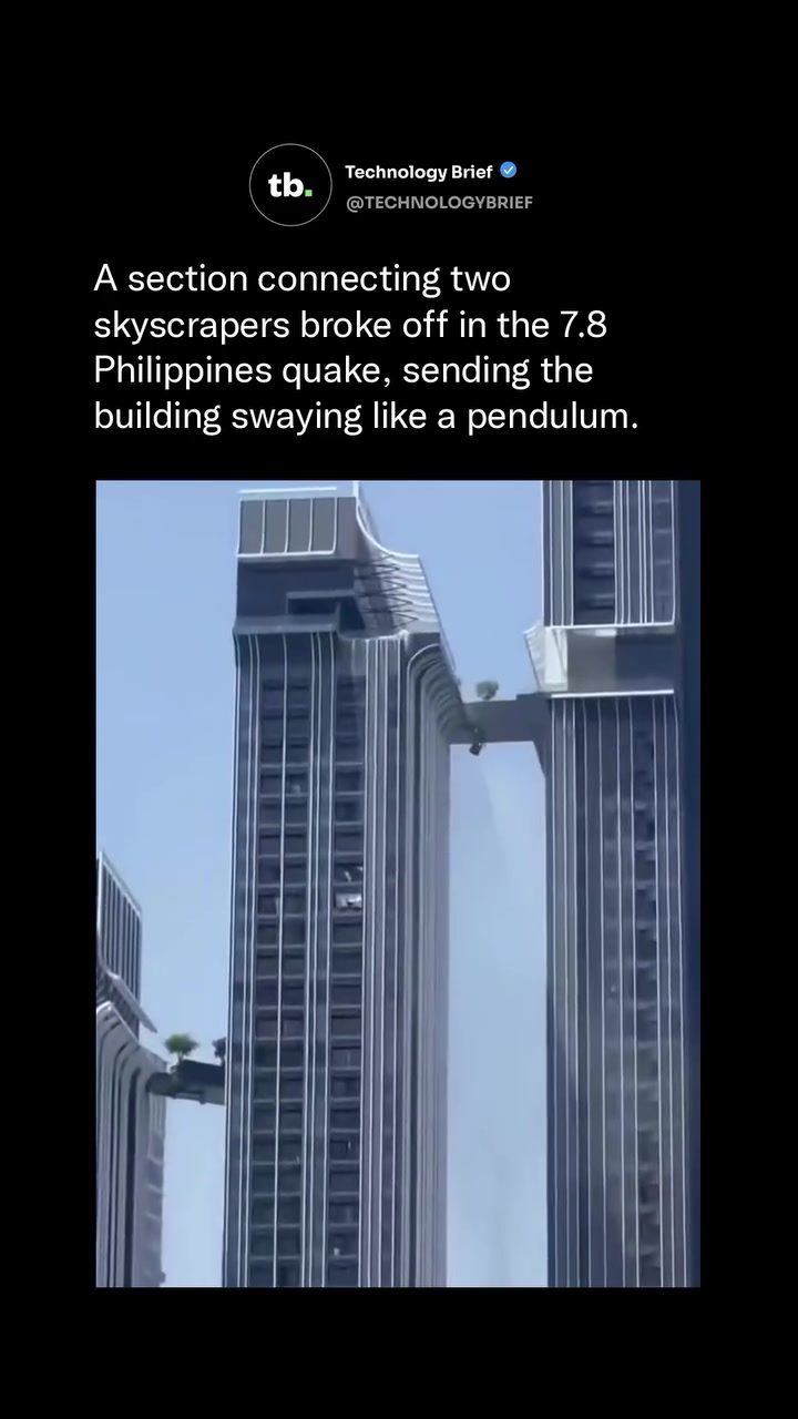 Epic Video Shows Skyscrapers Swaying Like Pendulums in Philippines Earthquake