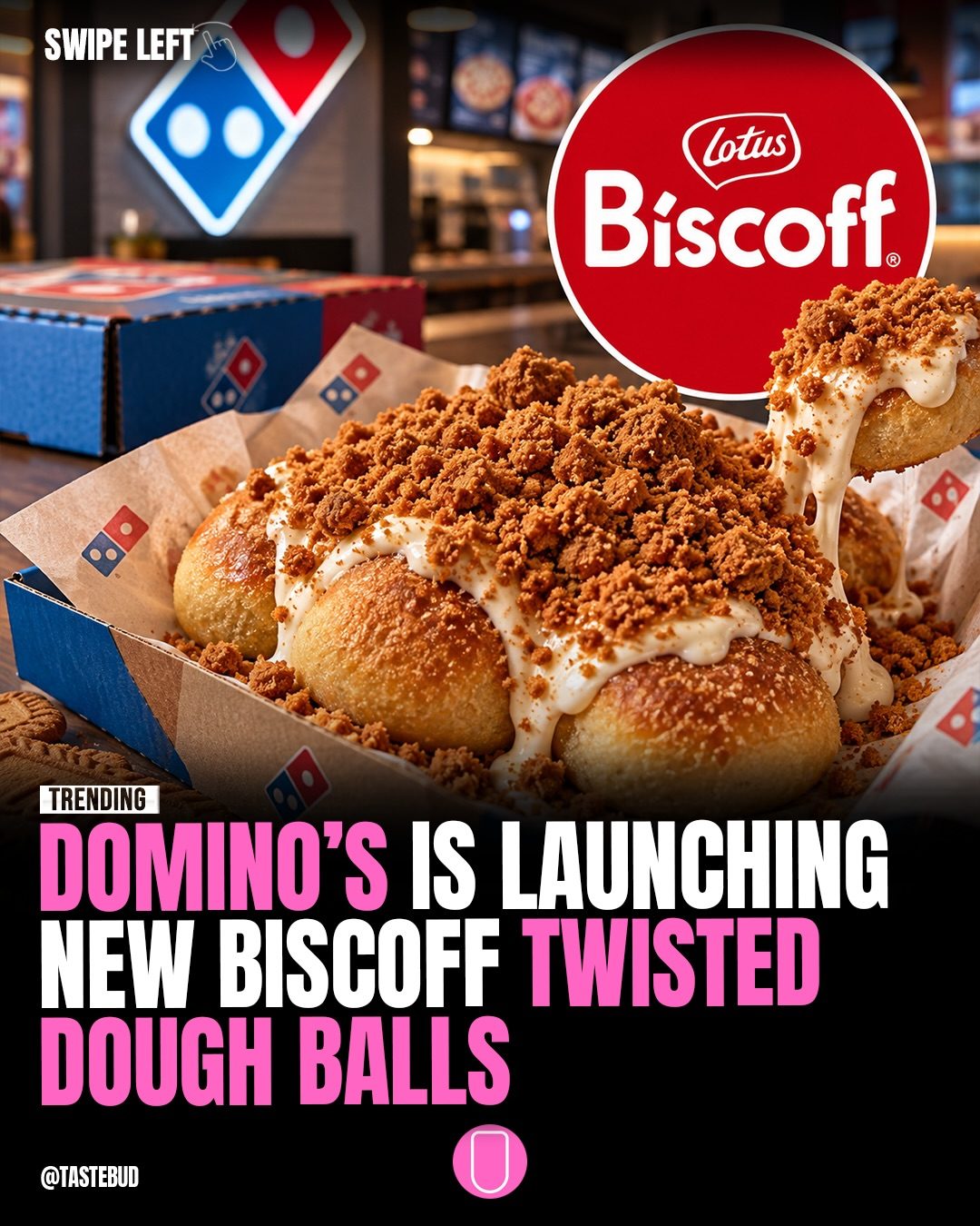 Domino's New Biscoff Twisted Dough Balls Launch
